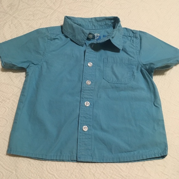 18-24m (4/$20) Cargo Shorts and Teal Button-Down by Joe Fresh - Picture 3 of 13